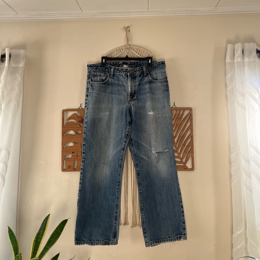 Patagonia Relaxed Jeans Vintage 36 Waist Gorpcore Grunge Distressed 100% Cotton